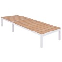 vidaXL Solseng aluminium og WPC brun