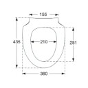 Pressalit 956 Toalettsete Hvit / Toppmontert
