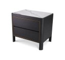 Corazon sidebord charcoal grey oak veneer