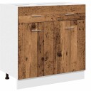  Bunnskap med skuff gammelt tre 80x46x81,5 cm konstruert tre 8721158436177