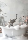 Baby Elephant Bubble Bath Plakat / 30x40