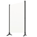 vidaXL Romdeler 3 paneler kremhvit 260x180 cm