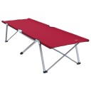 Sammenleggbar camping seng Rød 194 x 62,5 x 42,5 cm