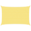  Solskygge seil Gul og hvit 4,5 × 3 m 100% polyester Oxford