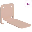 vidaXL Flytende hylle med hylle 4 pcs Rosa 6 x 10,8 x 6,6 cm