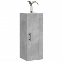 vidaXL Veggskap betonggrå 34,5x34x90 cm konstruert tre