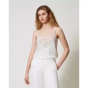 Twinset Dame Topper Hvit L,