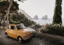 Little Orange Car in Capri Plakat Plakat / 21x30cm