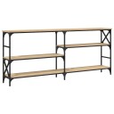 vidaXL Konsollbord sonoma eik 180x29x76,5 cm konstruert tre