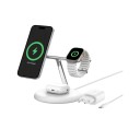 Belkin BoostCharge Pro 3-i-1 Qi2 Trådløs Lader med 15W Hurtiglading - Sort