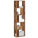 Bokhylle 5 etasjer gammelt tre 45x23,5x162,5 cm konstruert tre