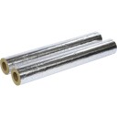 Rockwool 800 armeret alubelagt rørskål. 28mm x 60mm isoleringstykkelse. Længde 1 meter. 6 meter pr kasse.