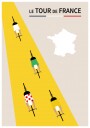 Tour de France Cyclists Plakat / 21x30