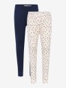 Minymo Basic legging 2 pk til barn dark navy 104