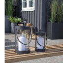 House Nordic Bondi 2 stk Lykter i Stål og Glass Svart