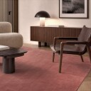 Ullteppe   Rozel Handloom Wool Premium dempet rød Størrelse: 240 x 340 cm