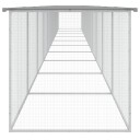 Vidaxl Kyllingbur Med Tak Lysegrå 1003X98X90 cm Galvanisert Stål