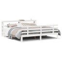  Sengeramme med hodegavl hvit 180x200 cm heltre furu