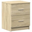  Nattbord med 2 skuffer sonoma eik 40x36x50 cm