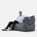 Twin Couch Modulsofa Titanium Weave