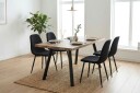 Marcelen Matbord med 4 Nibe Stolar Factory Fellow -