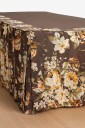 Ellos Home   Sengekappe Candice Rose i vasket lin 52 cm   Brun