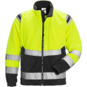 Fristads 4041 Vindtett Fleecejakke Klasse 3 Varsel Gul/Svart L