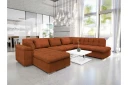 Dynir Sofa med Sjeselong og Divan 4 seter   Oransje