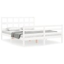  Sengeramme med hodegavl hvit 160x200 cm heltre 3194842