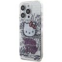 Hello Kitty Hkhcp13xhdgpht Iphone 13 Pro Max 6.7" White/White Hardcase Iml Kitty On Bricks Graffiti