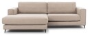 Juvila PALMA Sofa m. bred sjeselong XL venstre, Beige   Unoliving