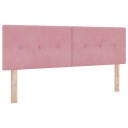  LED Hodegavl Knapptuftet Rosa 72 cm Fløyel
