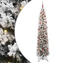  Kunstig juletre med 300 LED grønn 240 cm PVC og stål og plast