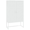 vidaXL Highboard hvit 80x35x135 cm stål