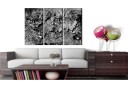 Bilde World Map Grey Thread 90x60 Artgeist sp. z o. o.