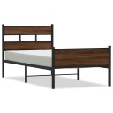  Sengeramme uten madrass brun eik 107x200 cm konstruert tre 8721158379290