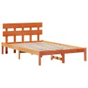  Sengestamme med hodegjerde Brun 120 x 200 cm Massivt furutre