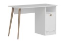 Skrivebord Barbele 110 cm med Oppbevaring Hylle + Skap   Hvit