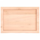 Vidaxl Benkeplate til bad 60x40x6 cm ubehandlet heltre 3156010
