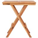 vidaXL Sammenleggbart bistrobord 60x60x65 cm heltre teak