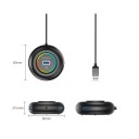 Orico YXR4-U3 RGB USB-hub med 4x USB-A 3.0 og Lyd-/Mikrofonport 1,8m Svart