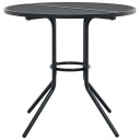  Terrassebord rundt antrasitt Ø80x72,5 cm pulverlakkert stål 4009263