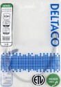 DELTACO Nettverkskabel Cat6 U/UTP AWG28 LSZH 0,3 m Grå