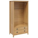 vidaXL Garderobeskap HILL Honning brun 84 x 50 x 170 cm Massiv furu