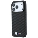 BMW M MagSafe-etui for iPhone 17 Pro / 18 Pro - Svart med Karbon Metall Logo