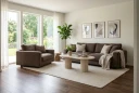 Valencia ekstra dyp 3 seters sofa i chenille   Mørkbrun