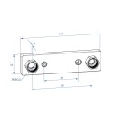 Trio Perfekta 8265211 Blandebatteri 160 C/C, Skjult Rør, For Ø15 mm