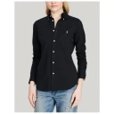 Ralph Lauren Slim Fit Knit Cotton Oxford Shirt Polo Black