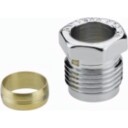 10 stk Klemring. G1/2"A, Ø15 mm, krom+Cu