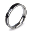 Lovers Simple Finger Rings 9 Steel white